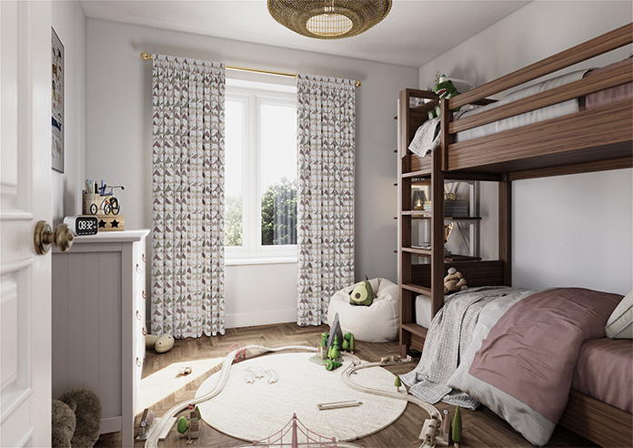 Cloudy Peaks, Rosey Hues - Made to Measure Curtains - Image 7